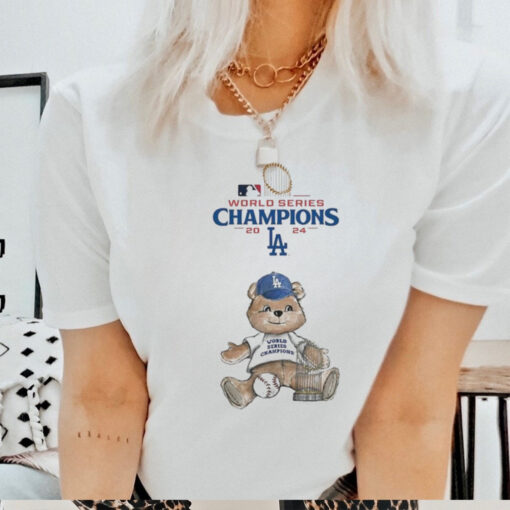 Official Los Angeles Dodgers Tiny Turnip 2024 World Series Champions Teddy Shirt