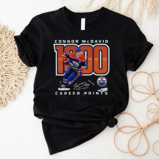 Official McDavid Edmonton Oilers 1,000 Career Points Shirt