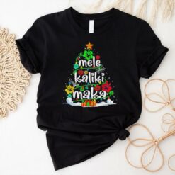 Official Mele Kalikimaka Tropical Christmas Hawaiian Santa Xmas Tree Christmas 2024 T shirt