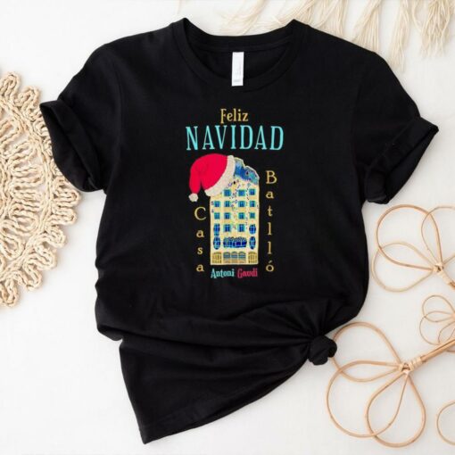 Official Merry Christmas feliz navidad casa batllo antonI gaudI T shirt