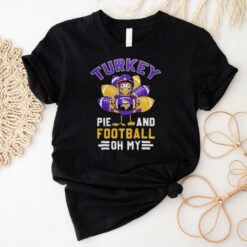 Official Minnesota Vikings Happy Thanksgiving Turkey Pie And Football Oh My Shirt