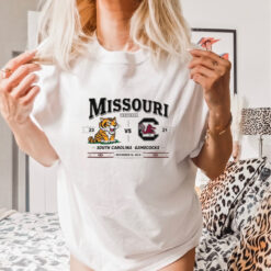 Official Missouri Tigers 23 – 21 South Carolina Gamecocks Football November 16, 2024 t shirt