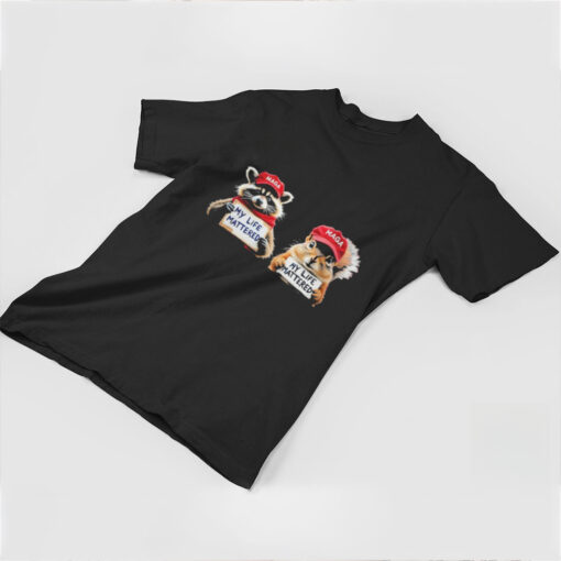 Official My Life Mattered Justice For Peanut The Squirrel and Fred The Raccoon T Shirt