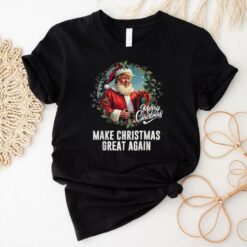 Official President Donald Trump make Christmas great again santa T shirt