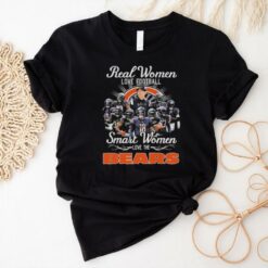 Official Real Women Love Football Smart Women Love The Chicago Bears Signatures 2024 Shirt