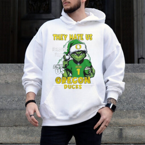 Official Sana Grinch They Hate Us Because They Ain’t Us Oregon Ducks Christmas 2024 Shirt