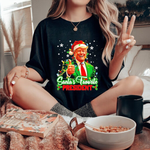 Official Santa’s Favorite President Funny Trump Christmas Xmas T Shirt