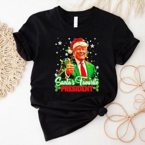 Official Santa’s Favorite President Funny Trump Christmas Xmas T Shirt