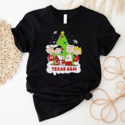 Official Texas A&M Aggies Football Celebrating Christmas With Snoopy Peanuts Shirt