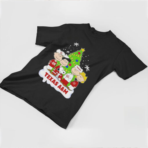 Official Texas A&M Aggies Football Celebrating Christmas With Snoopy Peanuts Shirt