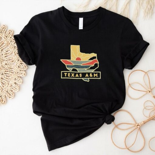 Official Texas A&M Sunset Lonestar T Shirt