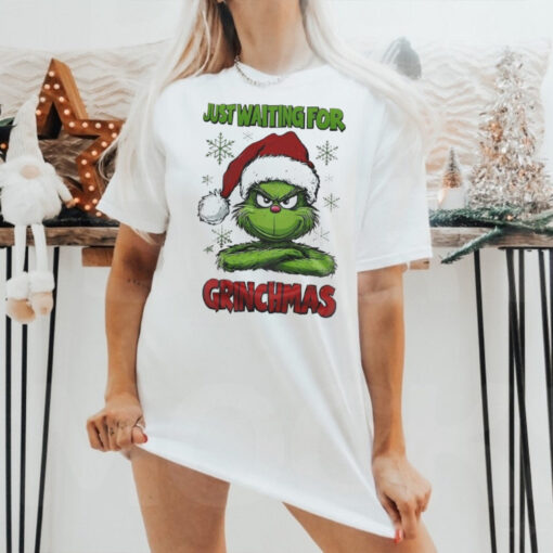 Official The Grinch Just Waiting For Grinchmas 2024 Shirt