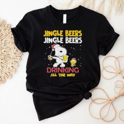 Official The Jingle Beers Drinking All The Way Snoopy Shirt