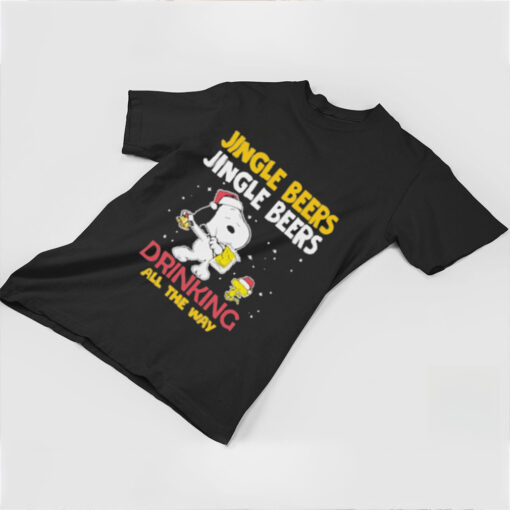 Official The Jingle Beers Drinking All The Way Snoopy Shirt