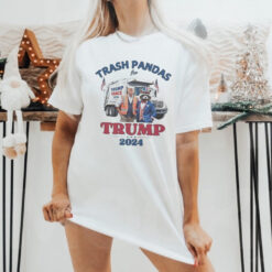 Official Trump Garbage Trash Pandas for Trump 2024 President For The People Funny WI Rally Garbage Truck Shirt