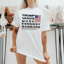 Official Trump Vance Musk Kennedy Gabbard Make America Healthy Again Trump Won 2024 Shirt