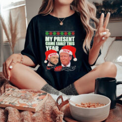 Official Trump Vance My Present Came Early This Year 2024 Christmas Shirt