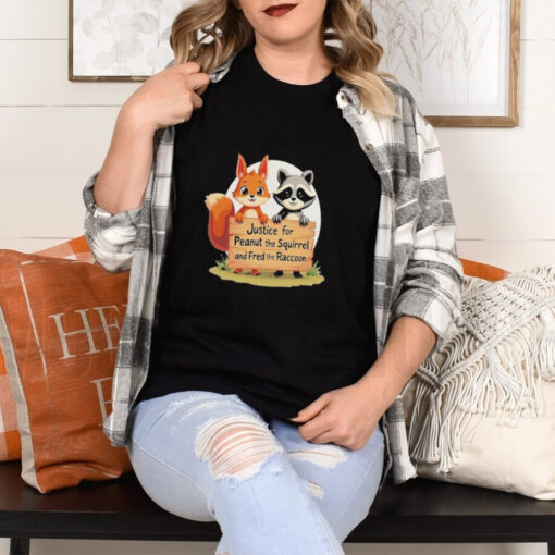 Official Trump Won Justice For Peanut The Squirrel And Fred The Raccoon T Shirt