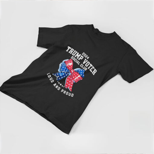 Official Womens Unapologetically Trump Voter Social Club Loud And Proud Take America Back Shirt