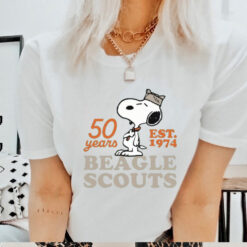 Peanuts 50 Years EST.1974 Beagle Scouts T Shirt