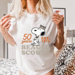 Peanuts 50 Years EST.1974 Beagle Scouts T Shirt