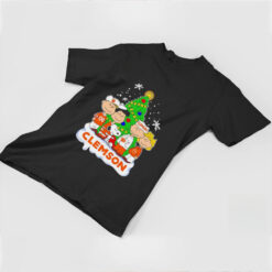 Peanuts Clemson Tigers Christmas tree shirt