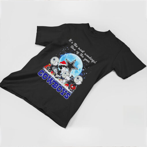 Peanuts Cowboys it’s the most wonderful time of the year Christmas shirt