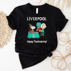 Peanuts Liverpool Happy Thanksgiving shirt