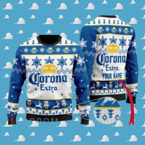 Personalized Corona Beer Ugly Sweater, Corona Christmas Beer Sweater, Drinking Christmas Gift, Corona Men Sweater, Ugly Xmas Sweater, Corona Shirt