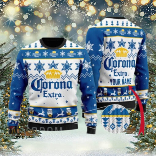 Personalized Corona Beer Ugly Sweater, Corona Christmas Beer Sweater, Drinking Christmas Gift, Corona Men Sweater, Ugly Xmas Sweater, Corona Shirt