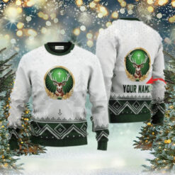 Personalized Jagermeister Winter Reindeer Ugly Sweater