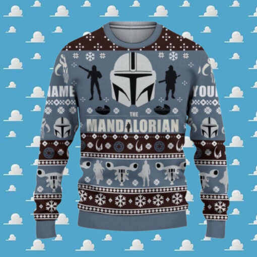 Personalized Mandalorian Christmas Sweater – Best gifts your whole family