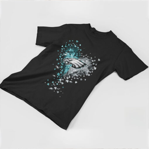 Philadelphia Eagles Crystal Heart Shirt