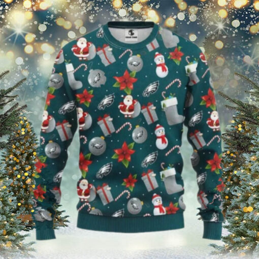 Philadelphia Eagles Ugly Sweatter Christmas Snowflakes, Philadelphia Eagles Ugly Sweater