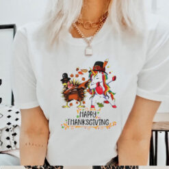 Pilgrim Hat Turkey Unicorn Dabbing Thanksgiving shirt