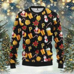 Pittsburgh Pirates Santa Claus Snowman Ugly Christmas Sweater, MLB Christmas Sweater