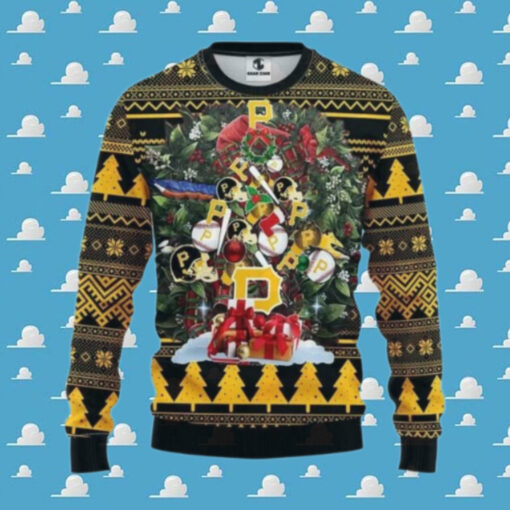 Pittsburgh Pirates Tree Christmas Ugly Sweater, MLB Christmas Sweater