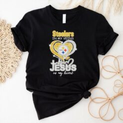 Pittsburgh Steelers In My Veins Jesus In My Heart New T Shirt