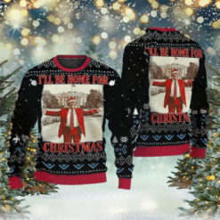 President Trump 45 47 I’ll Be Home for Christmas Ugly Sweater