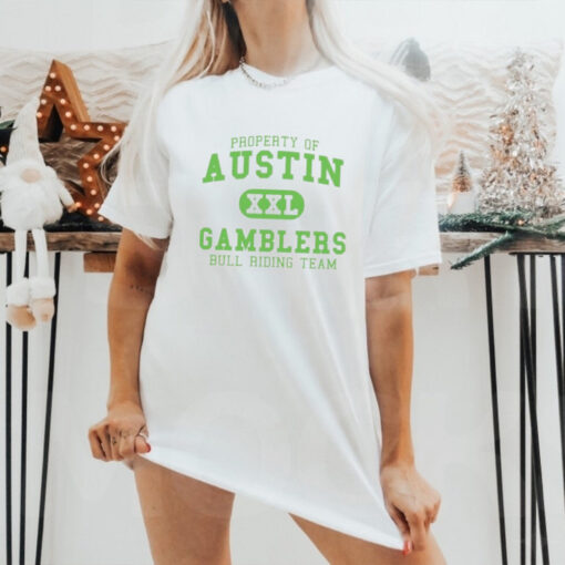 Property Of Austin Gamblers Bull Riding Team T Shirt