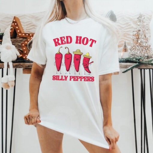 Red hot silly peppers cute t shirt