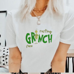 Resting Grinch Face Funny Christmas Shirt