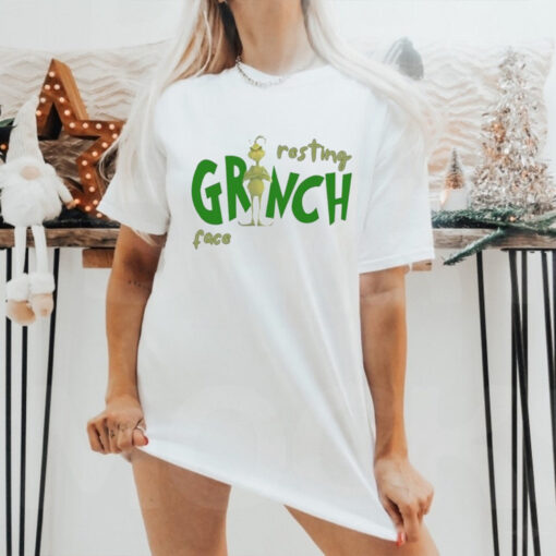 Resting Grinch Face Funny Christmas Shirt