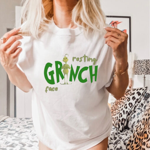 Resting Grinch Face Funny Christmas Shirt