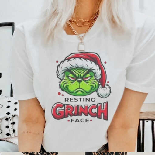 Resting Grinch Face Merry Grinchmas 2024 Shirt