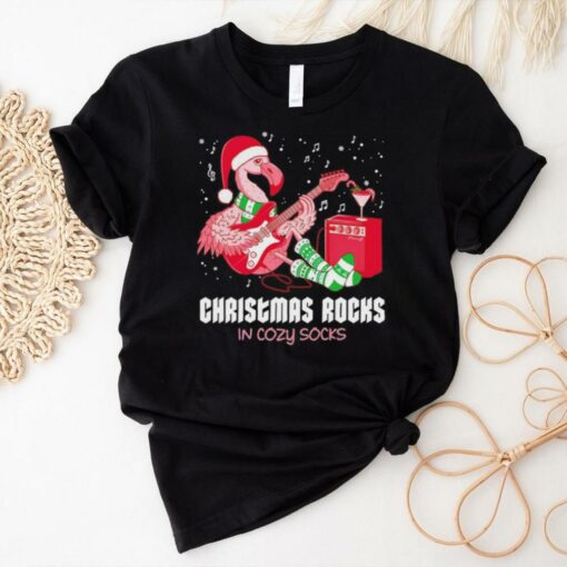 Rockin’ Flamingo Christmas rocks shirt