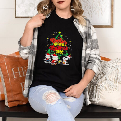 Rockin peanut around christmas tree shirt