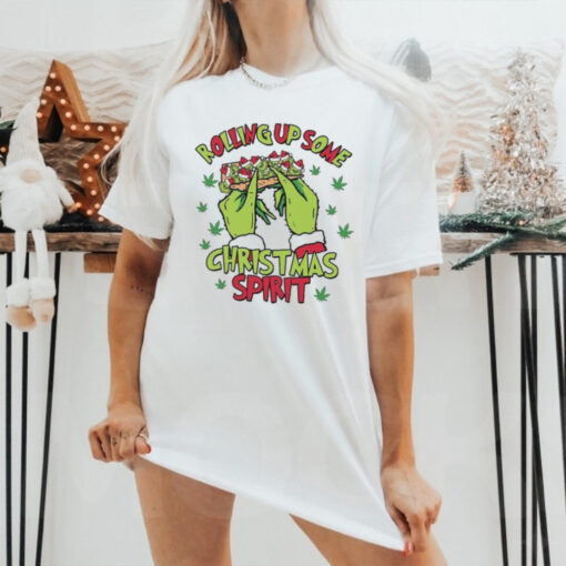 Rolling Up Some Spirits Shirt, Funny Grinch TShirt, Grinch Shirt