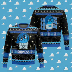 Sadness Inside Out Ugly Christmas Sweater