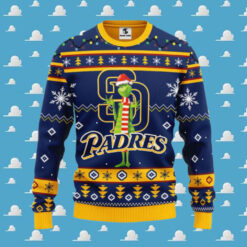 San Diego Padres Christmas Sweater Grinch Holiday Theme